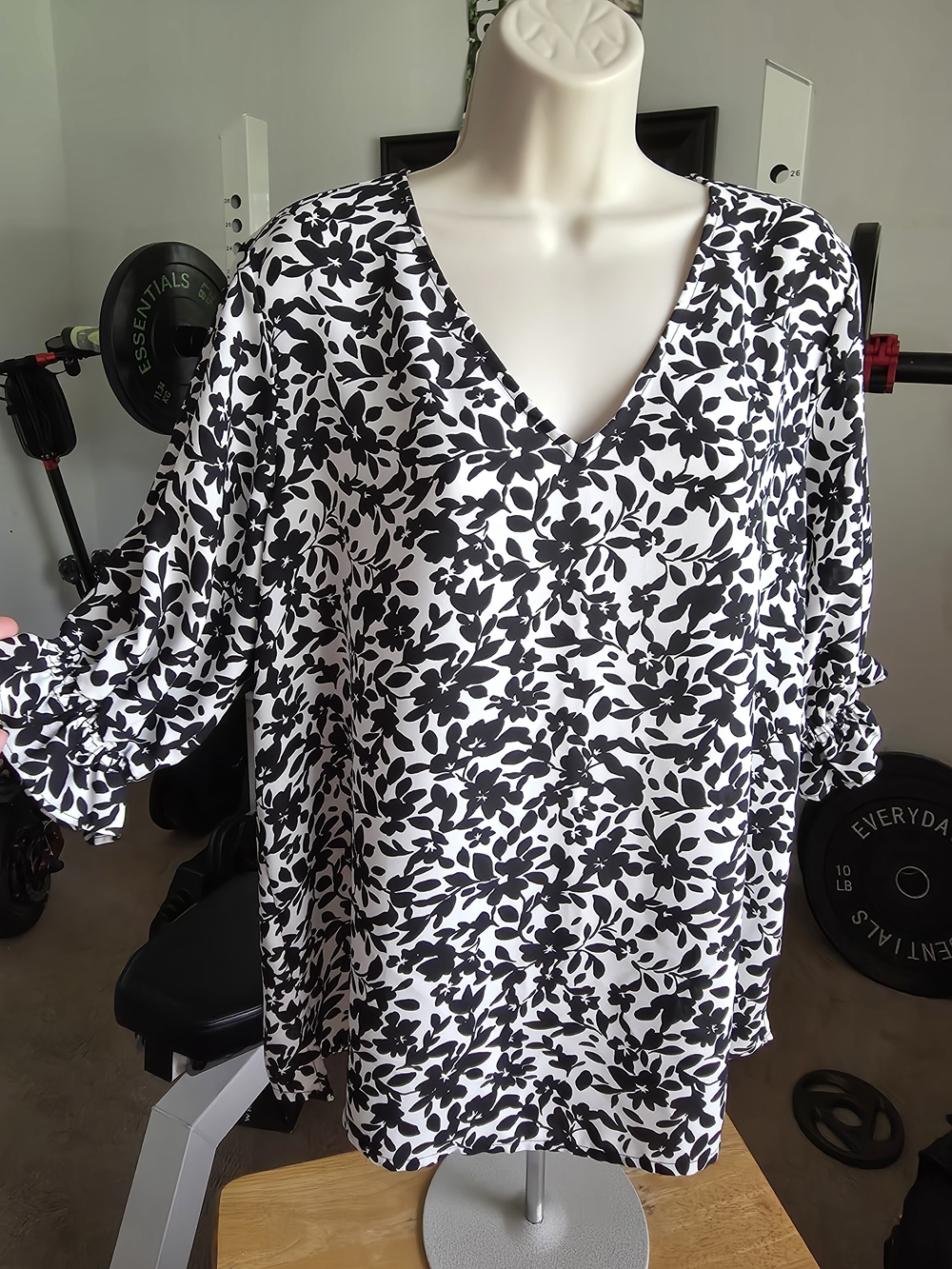 Well Worn Floral V-Neck Blouse